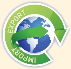 import / export globe symbol