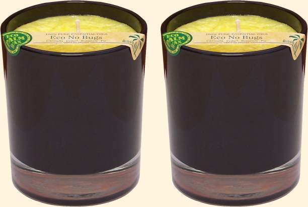 CITRONELLA CANDLES - ECO NO BUGS - TWO PACK