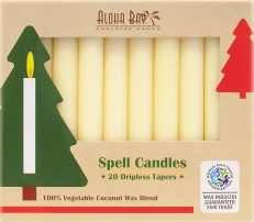 Cream Spell Candles