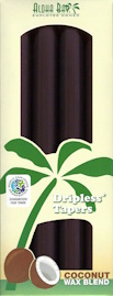 Black Coconut Tapers: 4 Pack