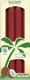 Burgundy Coconut Tapers: 4 Pack