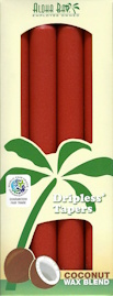 Red Coconut Tapers: 4 Pack