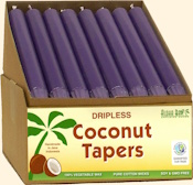 Violet Coconut Tapers