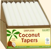 White Coconut Tapers