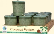 Green Coconut Votives - Fragrance Free