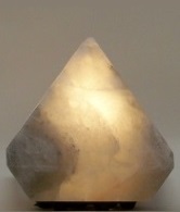 Grey Salt Diamond Lamp Photo