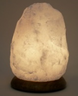 8 inch White Salt Lamp