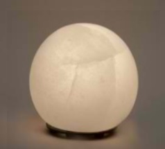 White Salt Planet Lamp Photo